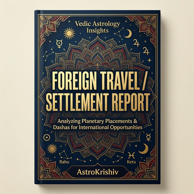 Foreign Travel / Settlement Report